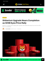 Shibarium Upgrade Nears Completion as SHIB Eyes Price Rally