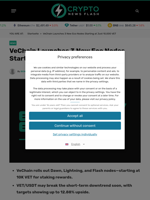 VeChain Launches 3 New Eco Nodes Starting at Just 10,000 VET - Crypto News Flash