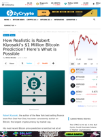 How Realistic is Robert Kiyosaki’s $1 Million Bitcoin Prediction? Here’s What is Possible ⋆ ZyCrypto