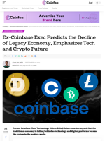 Ex-Coinbase Decline of Legacy Tech and Crypto Future