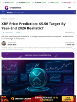 XRP Price Prediction: $5.50 Target By Year-End 2026 Realistic?