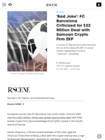 'Bad Joke': FC Barcelona Criticized for $22 Million Deal with Samoan Crypto Firm ZKP - Decrypt