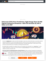 Ethereum (ETH) Price Prediction: Tight Range Near $2,000 Signals Imminent Breakout—Will ETH Reclaim $2,100 or Slide to $1,780? - Brave New Coin