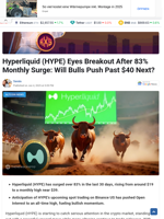 Hyperliquid (HYPE) Eyes Breakout After 83% Monthly Surge: Will Bulls Push Past $40 Next? - TheNewsCrypto