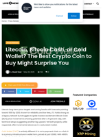 Litecoin, Bitcoin Cash, or Cold Wallet? The Best Crypto Coin to Buy Might Surprise You | Live Bitcoin News