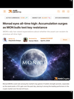 Monad eyes all-time high: Accumulation surges as MON bulls test key resistance - AMBCrypto