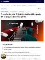 From $4 to $10, This Altcoin Could Explode 3X in Crypto Bull Run 2025