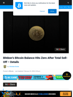 Bitdeer’s Bitcoin Balance Hits Zero After Total Sell-Off - Details