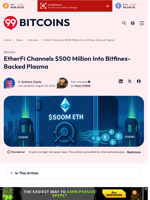 EtherFi Moves $500M to Bitfinex-Backed Plasma Layer 2