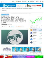 Is This the Start of a Controlled Bull Market for Bitcoin, Solana and Ripple's XRP? ⋆ ZyCrypto