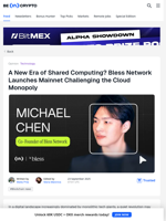 Bless Network Mainnet Takes Aim at Big Tech’s Cloud Empire