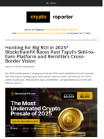 Hunting for Big ROI in 2025? BlockchainFX Races Past Tapzi’s Skill-to-Earn Platform and Remittix’s Cross-Border Vision