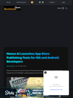 Manus AI Launches App Store Publishing Tools for iOS and Android Developers - Blockchain.News