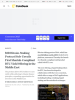 Bitcoin News: Staking Protocol Solv Unveils First Shariah-Compliant BTC Yield Offering in the Middle East