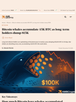 Bitcoin whales accumulate 45K BTC as long-term holders dump 815K - AMBCrypto