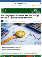 BNB Hanging in the Balance: Will Bears Swipe It Down or Can Bulls Mount a Defence?