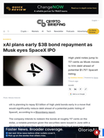 xAI plans early $3B bond repayment as Musk eyes SpaceX IPO