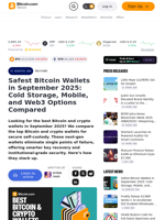 Safest Bitcoin Wallets in September 2025: Cold Storage, Mobile, and Web3 Options Compared – Reviews Bitcoin News