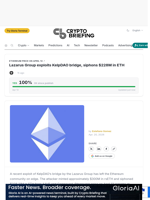 Lazarus Group exploits KelpDAO bridge, siphons $228M in ETH