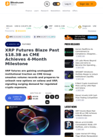 XRP Futures Blaze Past $18.3B as CME Achieves 4-Month Milestone – Featured Bitcoin News