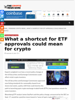 What a shortcut for ETF approvals could mean for crypto - The Crypto News Wire