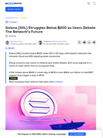 SOL Price Struggles Below $200 Amid Increased Scams on Solana