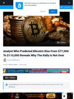 Analyst Who Predicted Bitcoin’s Rise From $77,000 To $110,000 Reveals Why The Rally Is Not Over | Bitcoinist.com