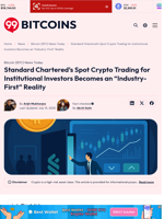 Standard Chartered's Spot Crypto Trading for BTC & ETH Launched