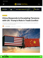 China Responds to Escalating Tensions with US: Trump’s Role in