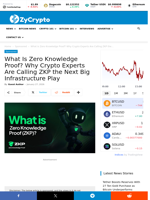 What Is Zero Knowledge Proof? Why Crypto Experts Are Calling ZKP the Next Big Infrastructure Play