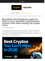 BlockDAG's $0.05 Buyback Leads the Pack as Tron, Chainlink, and Ethereum Cement Their Place Among Top Crypto Coins