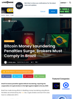 Bitcoin Money Laundering Penalties Surge, Brokers Must Comply in Brazil | Live Bitcoin News