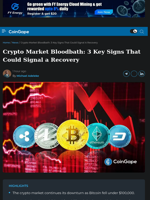 Crypto Market Bloodbath: 3 Key Signs That Could Signal a Recovery