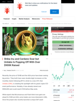 Shiba Inu and Cardano Soar but Unilabs Is Popping Off With Over $900K Raised - NullTX