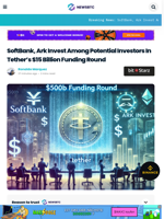SoftBank, Ark Invest Among Potential Investors In Tether's $15 Billion Funding Round
