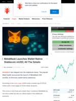 MetaMask Launches Wallet-Native Stablecoin mUSD; All The Details - NullTX