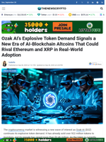 Ozak AI’s Explosive Token Demand Signals a New Era of AI-Blockchain Altcoins That Could Rival Ethereum and XRP in Real-World Adoption
