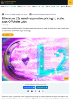 Ethereum L2s Need Responsive Pricing to Scale, Says Offchain Labs