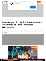 200% Dogecoin Liquidation Imbalance Resurfaces as Price Rebounds