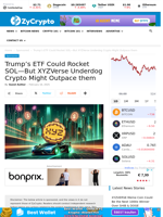 Trump’s ETF Could Rocket SOL—But XYZVerse Underdog Crypto Might Outpace them
