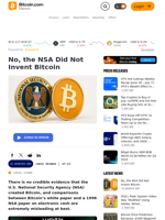 No, the NSA Did Not Invent Bitcoin – Op-Ed Bitcoin News