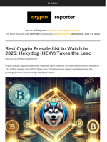 Best Crypto Presale List to Watch in 2025: Hexydog (HEXY) Takes the Lead
