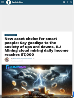 New asset choice for smart people: Say goodbye to the anxiety of ups and downs, BJ Mining cloud mining daily income reaches $7,000 - TechBullion