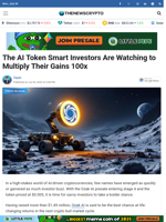 The AI Token Smart Investors Are Watching to Multiply Their Gains 100x