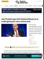 Jay Powell says the Federal Reserve is undergoing its own stress test
