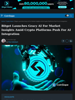 Bitget Launches Gracy AI For Better Market Insights Amid Crypto Platforms Push For AI Integration