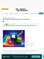 Nvidia extends 10-day rally, up 18% on AI demand