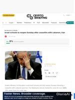 Israel schools to reopen Sunday after ceasefire with Lebanon, Iran