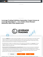 Leverage.Trading Publishes September Crypto Futures & Leverage Risk Report — U.S. Traders Show Sharper Defensive Shift Than Global Peers - Brave New Coin