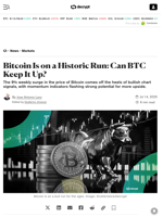 Bitcoin Is on a Historic Run: Can BTC Keep It Up? - Decrypt